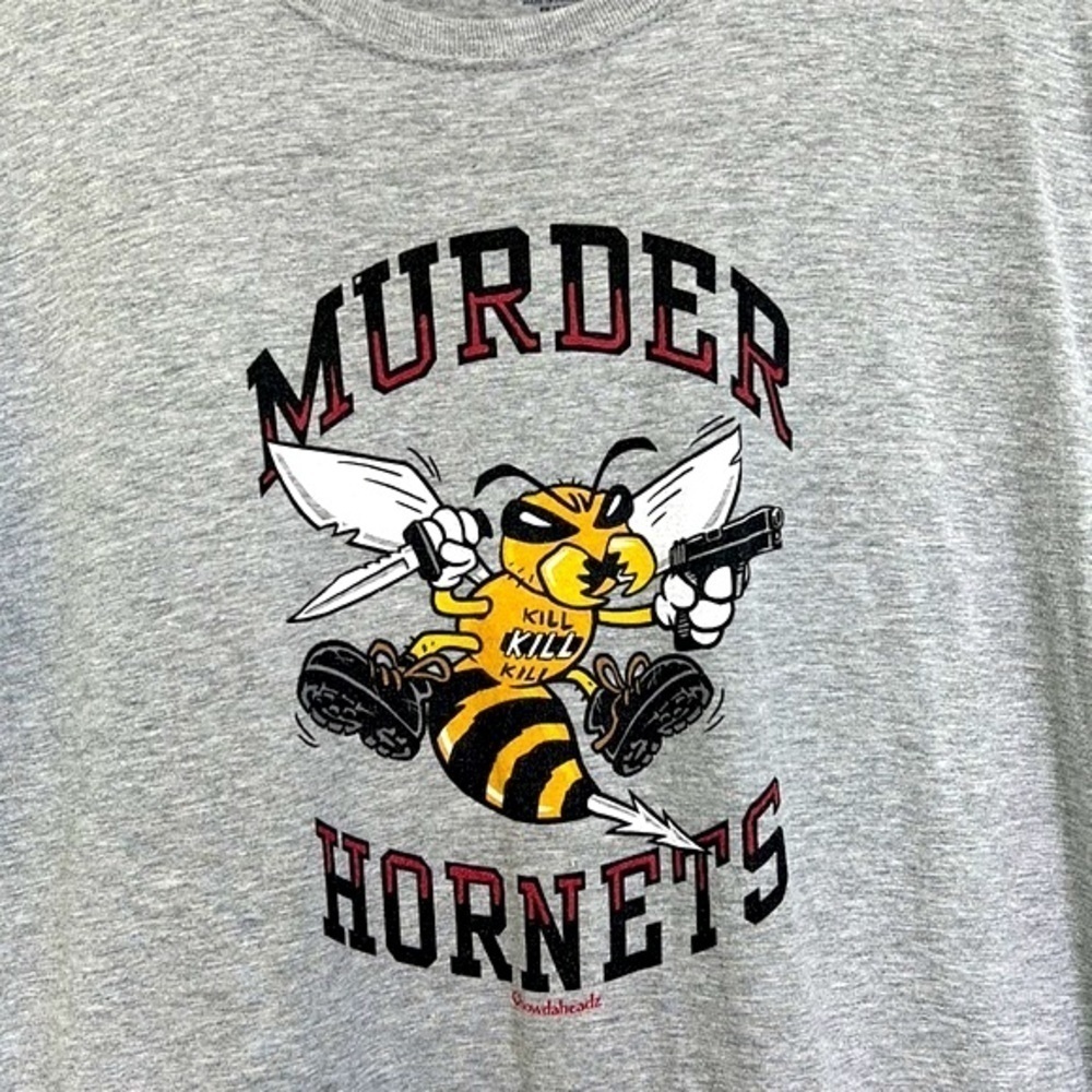 Chowdaheadz - Murder Hornets Unofficial Mascot Of The Worst Year Yet T Shirt XL - Picture 8 of 10